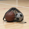 Sports Training Equipment Bag Basketball Net Design Large Capacity Drawstring