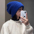 Fashion Winter Warm Hats For Women Casual Stacking Knitted Bonnet Caps Men Hats Solid Color Hip Hop Unisex Female Beanies