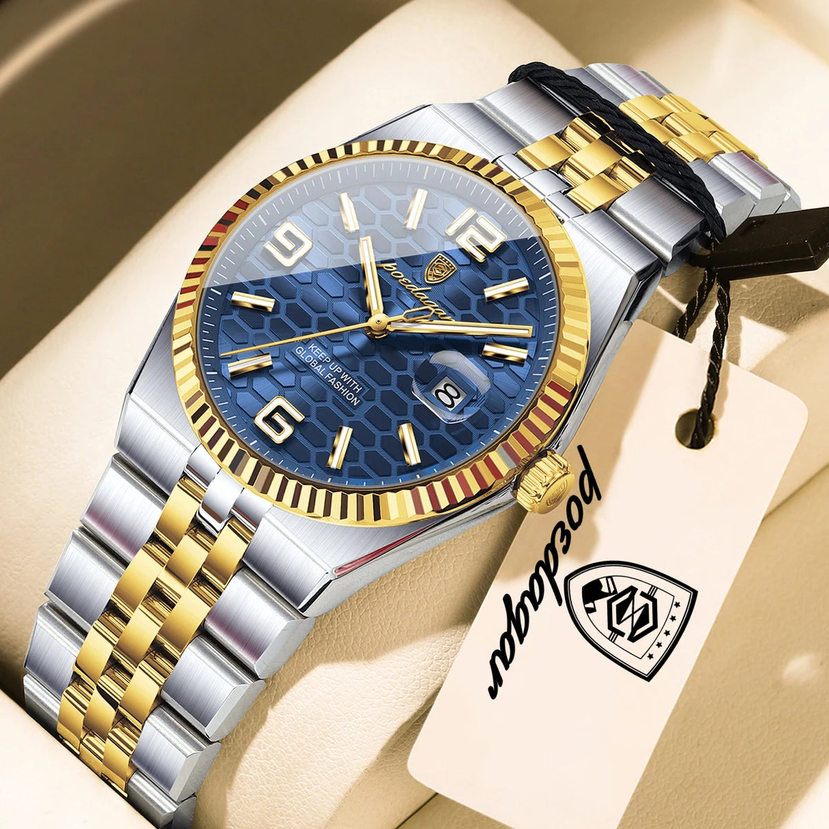 POEDAGAR Casual Women's Watches Luxury Stainless Steel Date Watch For Woman Luminous Waterproof Quartz Fashion Ladies Wristwatch