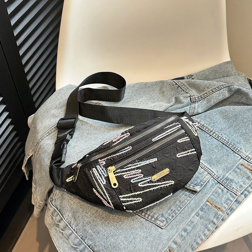 Fanny Packs for Women Men Belt Bag Fashion Waist Packs Lightweight Crossbody Bags Bum Bag for Running Hiking Travel Workout