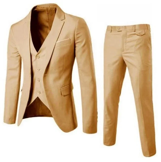 Men Slit Fit Two Three Piece Business Dress Man Suit Groomsmen Clothing Suits for Men 2022 Trajes De Hombre Prom Suit Costuum