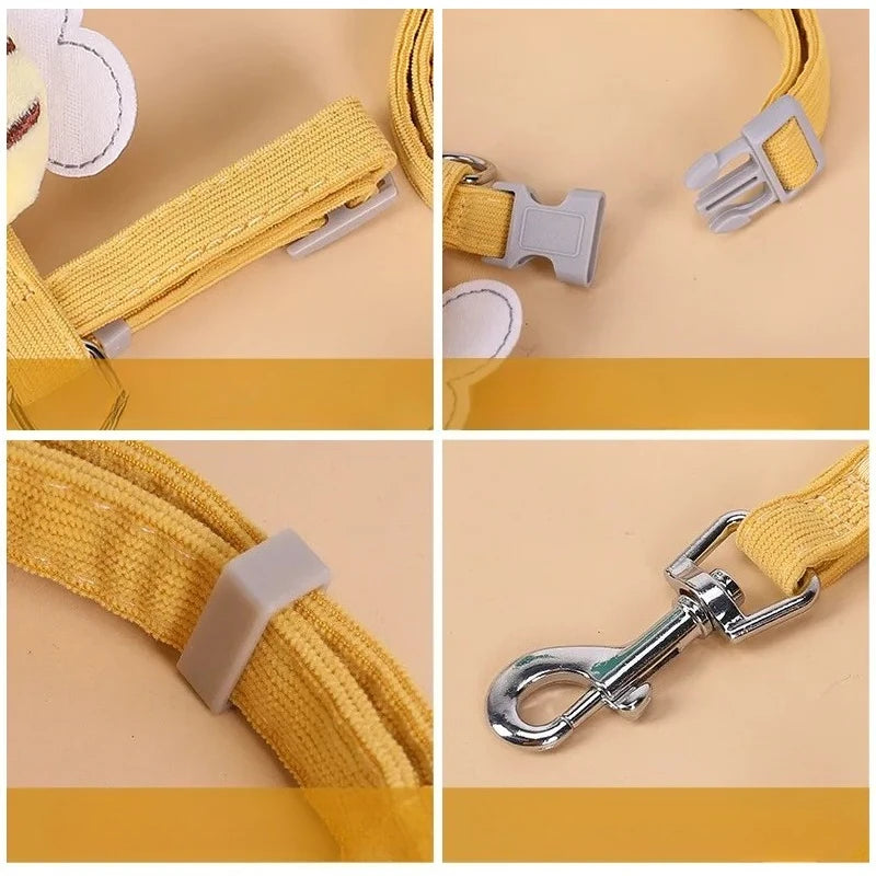 Cat Harness and Leash Sets Adjustable Dog Harness for Small Dogs Breashable Pet Harness Out Walking Dog Kitten Accessories