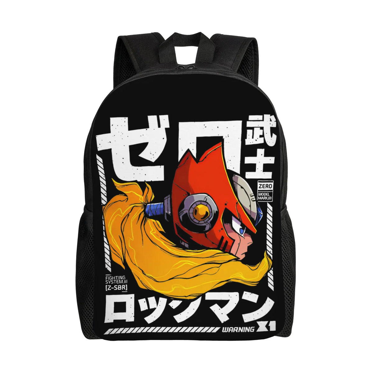Megaman X Scifi Video Game   Backpack for Men Women Fashion High School Hiking Travel Daypack  Laptop Canvas Bags Lightweight