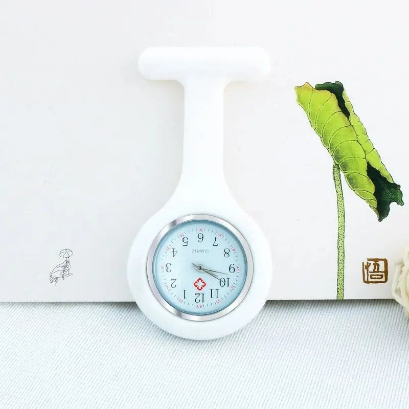 Nurse Watch for Women Men, Silicone Lapel Pin Pocket Fob Doctor Pocket Lapel Clip On Watch for Week Doctor Nurse Birthday Gifts