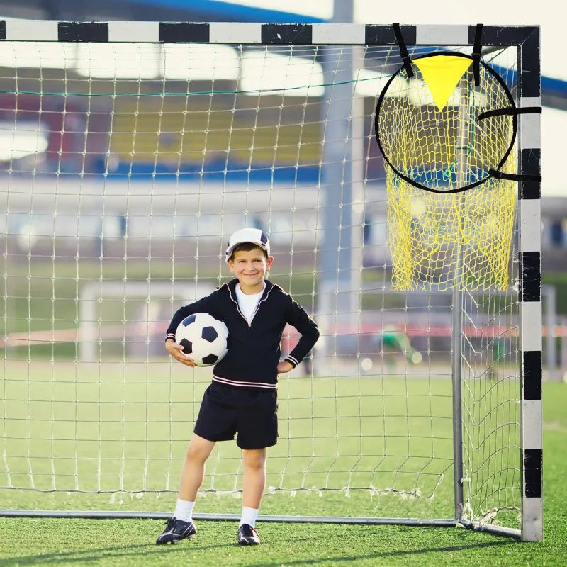 1/2pcs Soccer Training Shooting Net Equipment Football Youth Free Kick Practice Shooting Soccer Topshot Training Target Net Goal