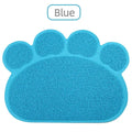 Pet Dog Cat Feeding Mat Dog Paw Shape Pet Bed Mat Dish Bowl Food Water Feed Wipe Easy Cleaning Pad Dog Accessories