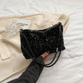 Black Spice Glitter Underarm Bag Casual Chic Design Crossbody Shoulder Bag One Outfit