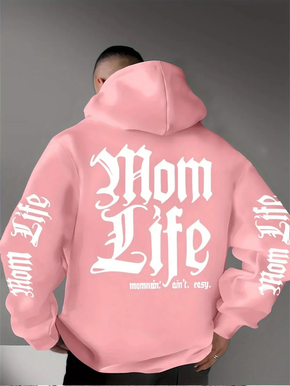 Fashionable Men's New Autumn Gothic Letter Printed Comfortable Soft Hoodie Outdoor Street Versatile Top