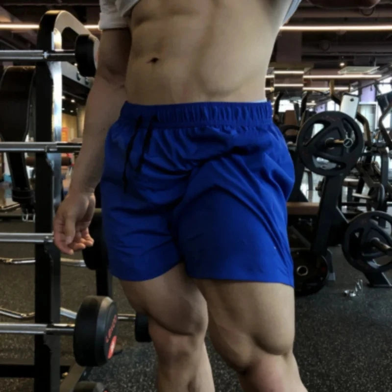 2025 NEW Fitness sports Shorts Man Summer Gyms Workout Male Breathable Mesh shorts Quick Dry Beach Short Pants men Sportswear ﻿