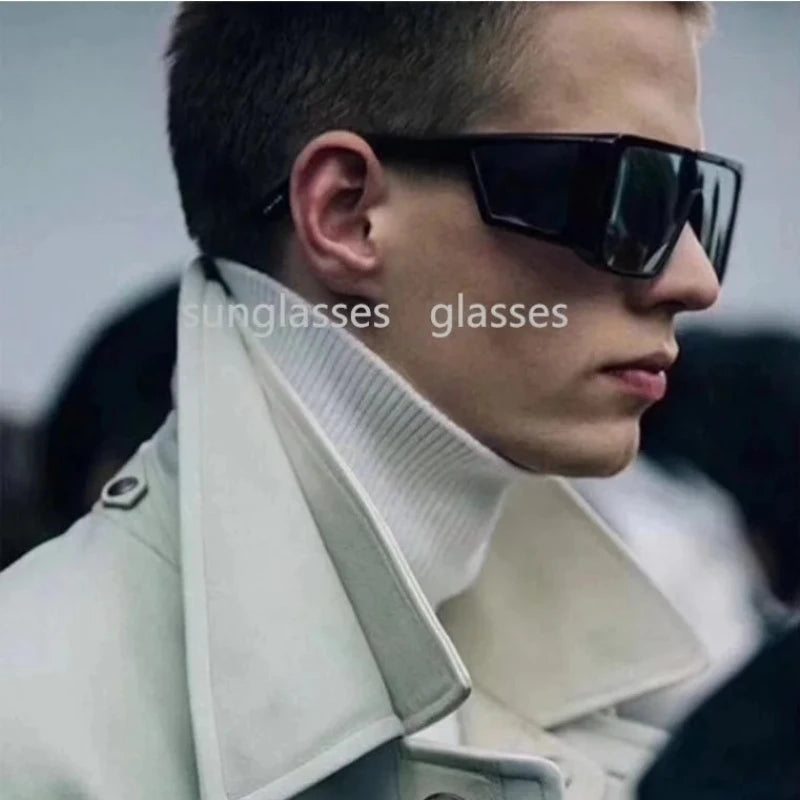 Oversized Sunglasses Men Retro Male Goggle Glasses