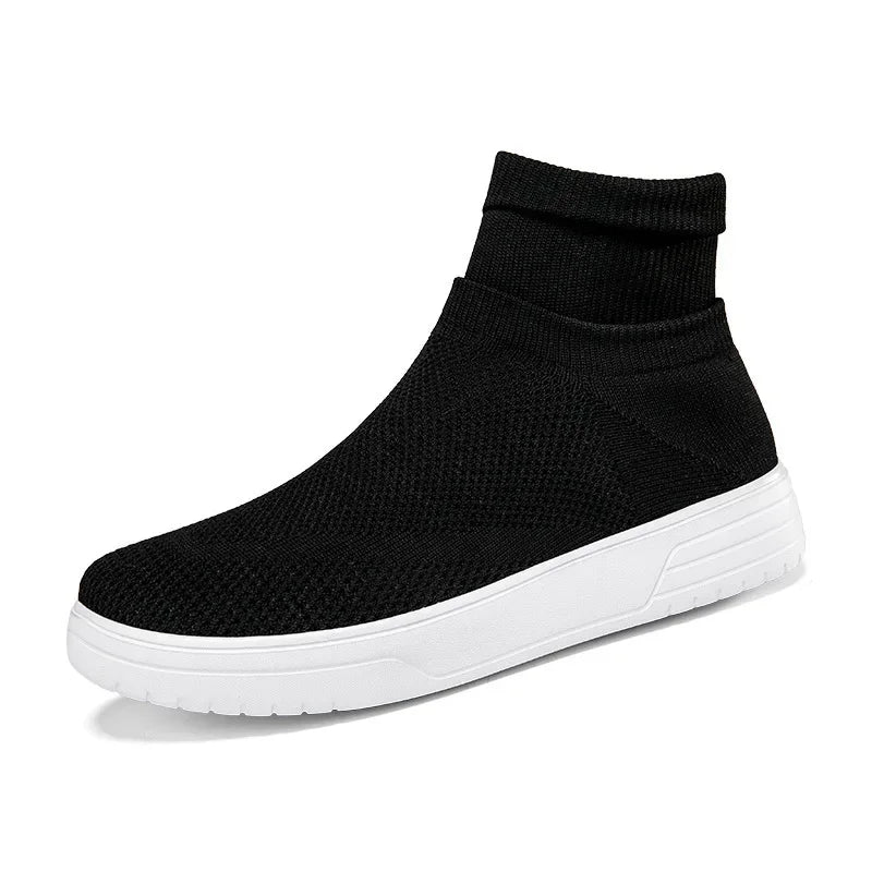 Sock Shoes for Men Spring 2026 New Couple Socks Breathable Mesh High Top Casual Shoes for Men One Foot Thick Soled Sneakers Men