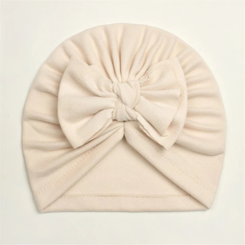 Baby Hat Girls Bows Turban Hats Infant Photography Props Cotton Kids Beanie Baby Cap Accessories Children Hats Newborns Bonnet