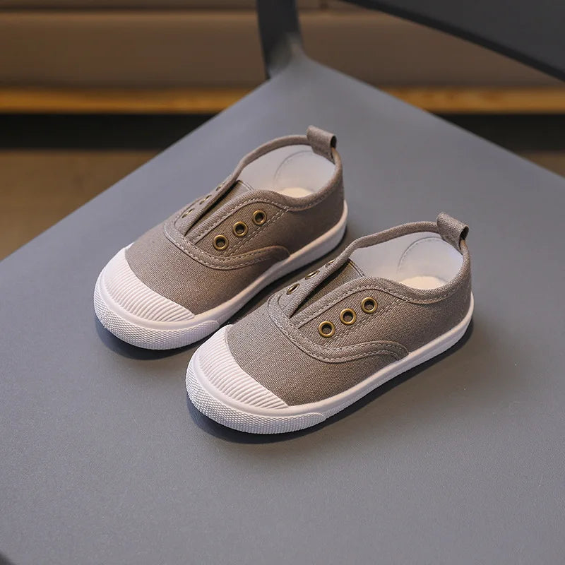 Kids Canvas Sneakers Girls Boys Casual Children Shoes For Spring Autumn Flat Heels Loafers Soft Soles Toddler Baby Shoes  CSH900