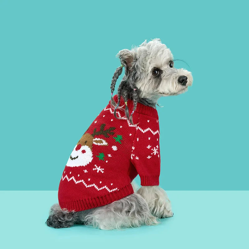 Autumn Winter Christmas Halloween Warm Pet Clothes Pet Dog Warm Sweater for Small Medium Dog Cat Puppy Chihuahua Pet Clothing