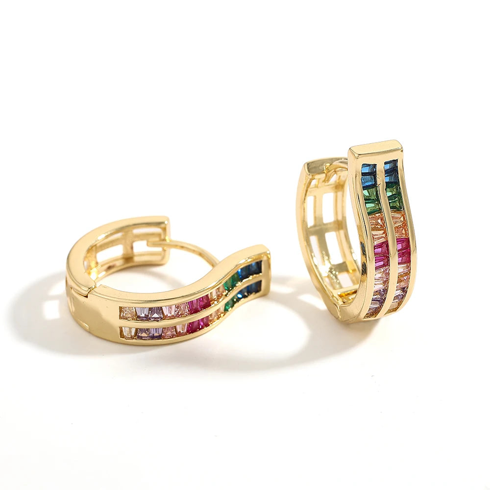A Pair of Exquisite and Elegant Earrings for Women, Colorful Ear Jewelry Suitable for Everyday Wear
