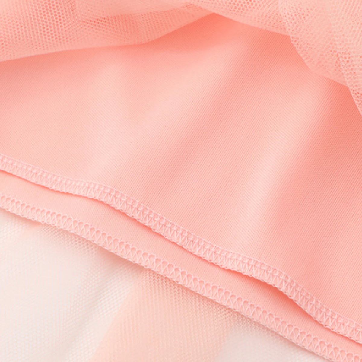 Kids Long Sleeve Dresses with Mesh Skirts O-Neck Lightweight Cotton Tops Sweet Shirt 2-7T Girls Princess Dress for Party/Daily