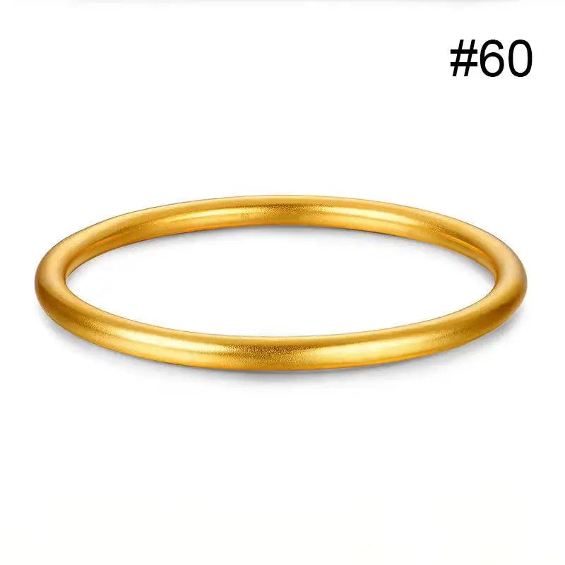 Fashionable Bracelet For Women Round Minimalist Elegant Gold Color Bangle Luxury Accessories Popular Jewelry