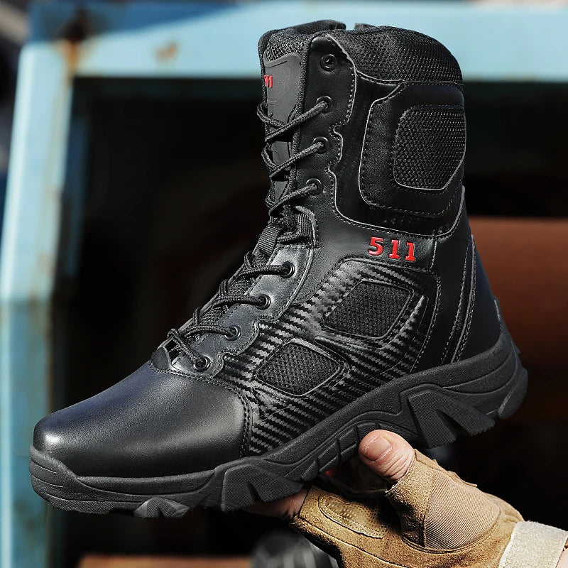 Men Male Masculine  Botas Tacticas Hombre Militar Masculine SneakerMotorcycle Ankle Combat Boots Black Botas Militares Hombre