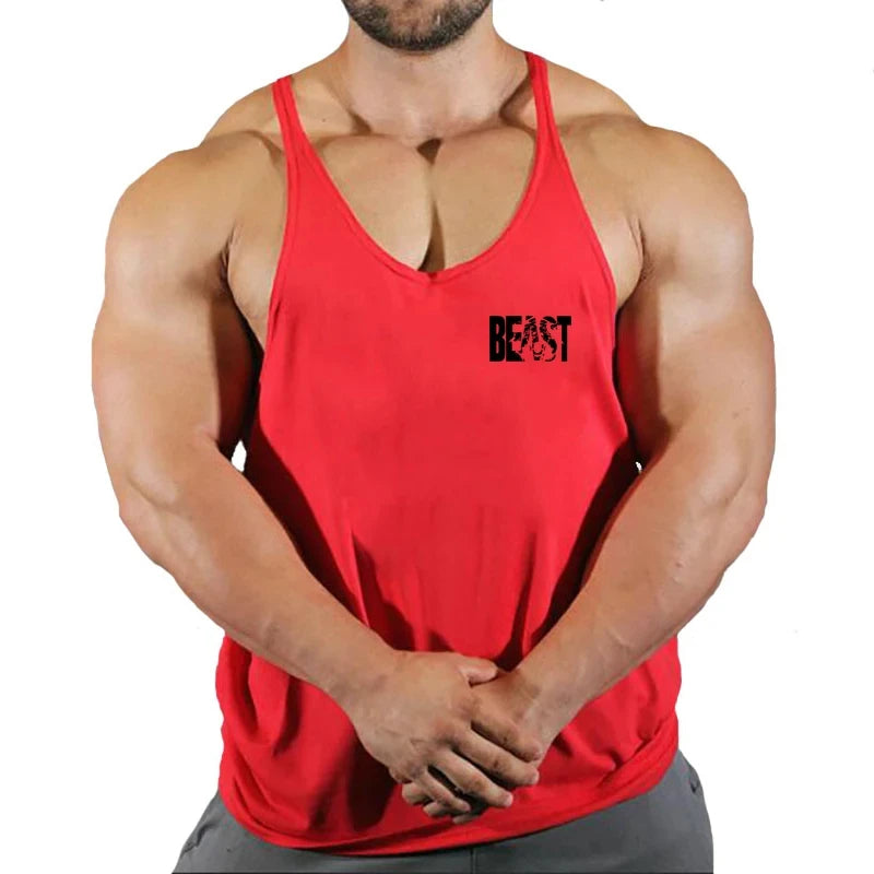 Men's Vest Sportswear Singlet Brand Vests Bodybuilding and Fitness Stringer Singlets Undershirt Man Clothing Muscular Shirt Gyms