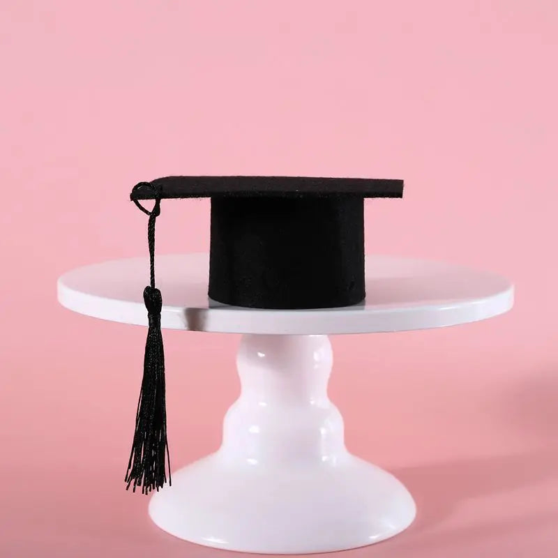 Pet Dog Cosplay Hat Collar Glasses Set Adorable Adjustable with Tassel Felt Pet Cat Dog Graduation Hat Suit Pet Cat Accessories