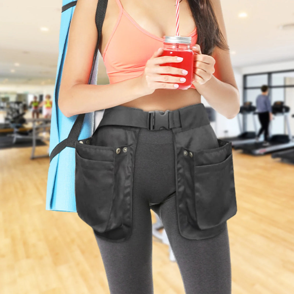 Outdoor Waist Pack Bag Pack for Men&Women Hip Bum Bag with Adjustable Strap for Outdoors Workout Traveling Casual Running Hiking
