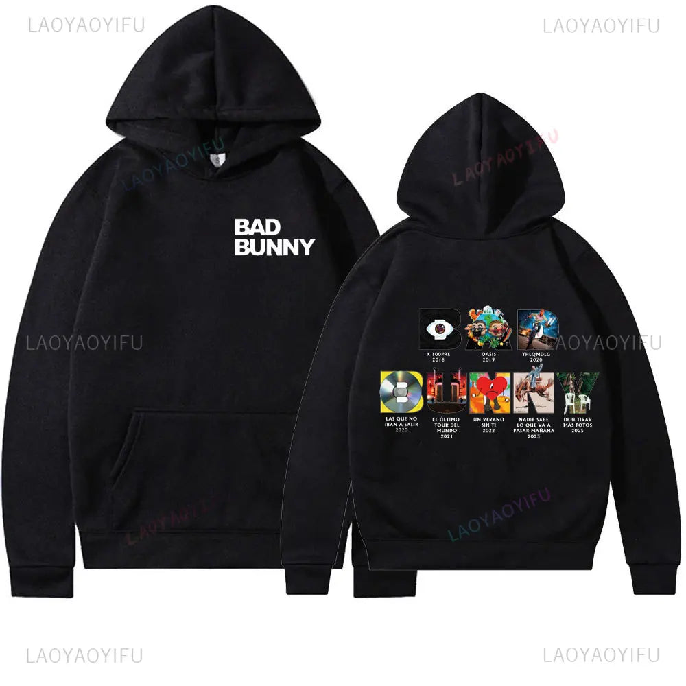 DTMF Bad Bunny Album Hoodie Men Women Oversized Pullover Hoody Sweater New in 2025 Long Sleeve Fashion Casual Sweatshirt Unisex