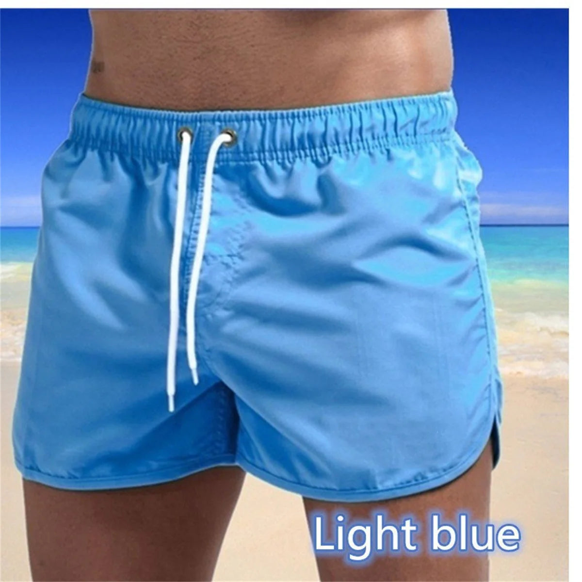 Shorts For Mens 2025 Summer Men's Swimwear Shorts Brand Beachwear Sexy Swim Trunks Men Swimsuits Low Waist Breathable Beach Wear