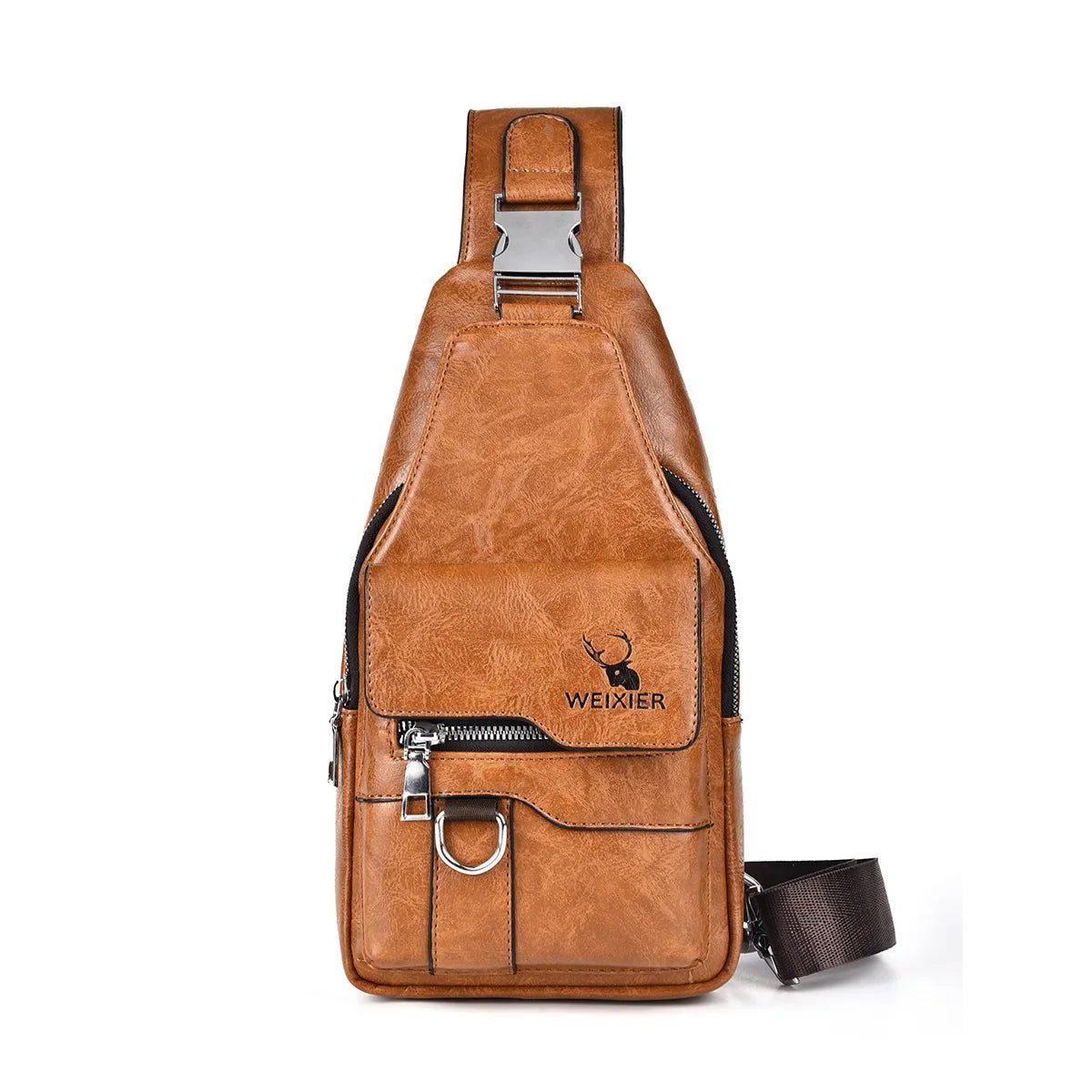 2026 Hot Men's Bag Fashion Messenger Bags Large Capacity Luxury Designer Chest Bags Retro Single Shoulder Crossbody Backpacks