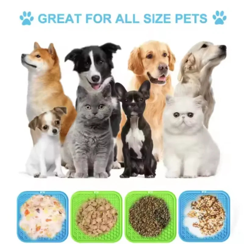 Pet Licking Silicone Pad Slow Feeding Machine Dog Food Board Dispersed Sucker Training Feeding Dog Pet Supplies Slow Food Bowl