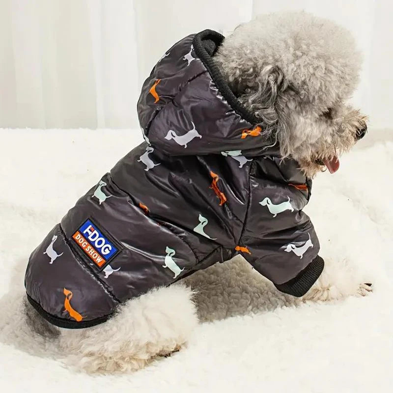 New hot pet clothing two feet hooded cotton-padded cat and dog clothing autumn and winter plus cotton thickened pet clothing