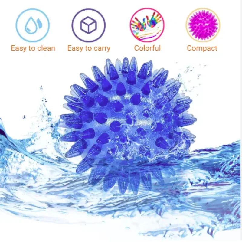 Pet Dog Toys Cat Puppy Sounding Toy Polka Squeaky Tooth Cleaning Ball TPR Training Pet Teeth Chewing Toy Balls Accessories