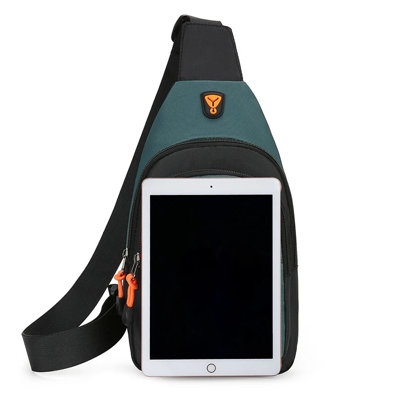 Men's Leisure Outdoor Hiking Bike Shoulder Bag, Waterproof Sports Crossbody Bag, Travel Backpack, Men's Chest Bag, Shoulder Bag