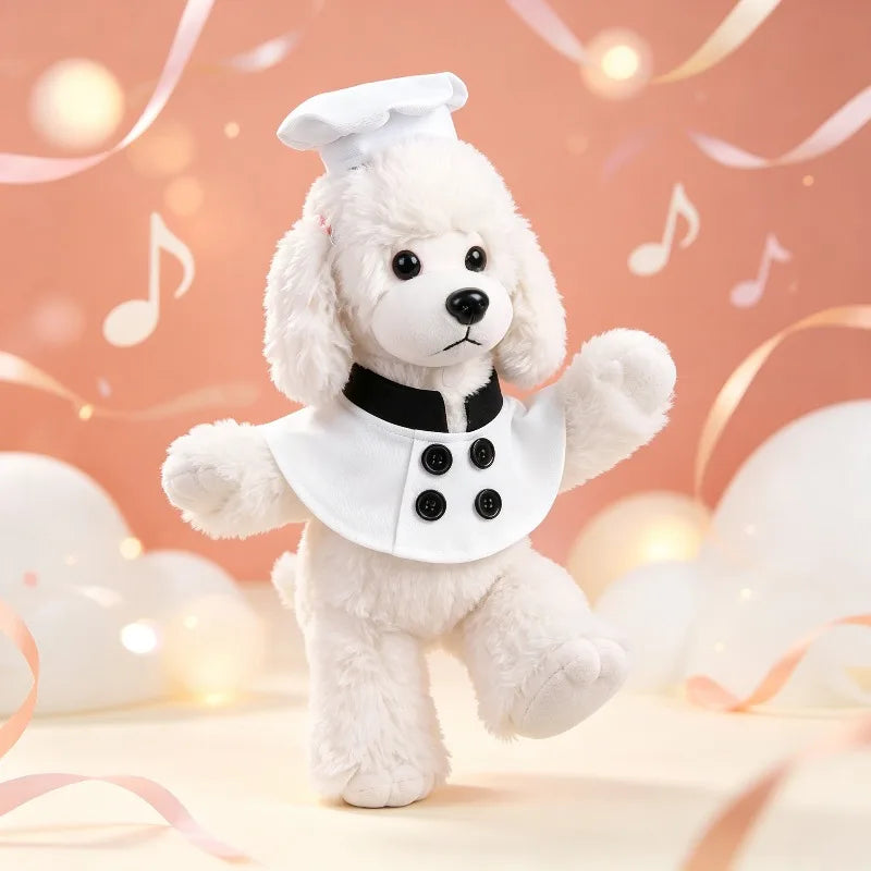 New Cute Pet Clothing Chef Suit with Matching Hat Dog Outfit for Holiday Cosplay Party Activity Dress Up