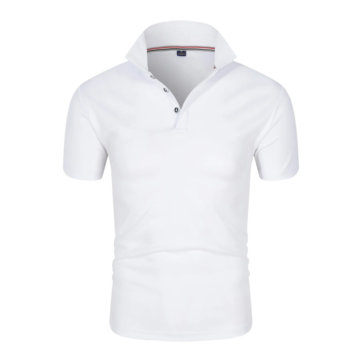 New Solid Color Polo Shirt Men's Short Sleeve Button Tshirts Lapel Lightweight Streetwear Sport Casual Tops
