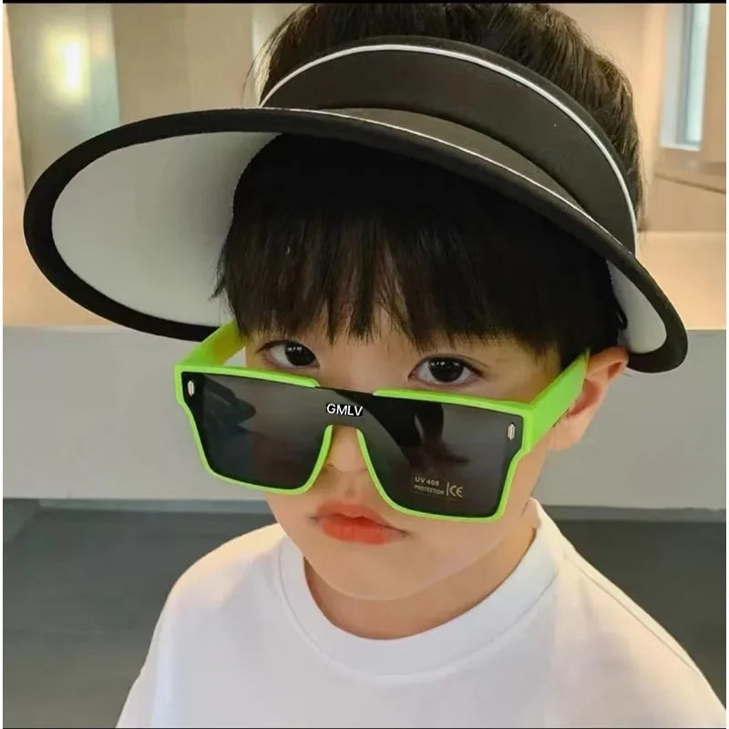 Korean Style Kids Sunglasses Children Boy Girl Retro Cute Square Frame Sun Glasses UV400 Eyewear