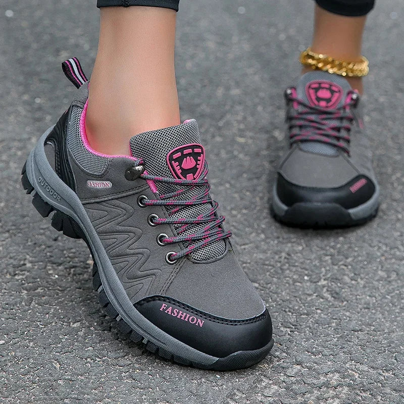 Women's Running Shoes High-quality Outdoor Leisure Lightweight and Breathable Women Sports Flat Bottomed Plus Size Hiking Shoes