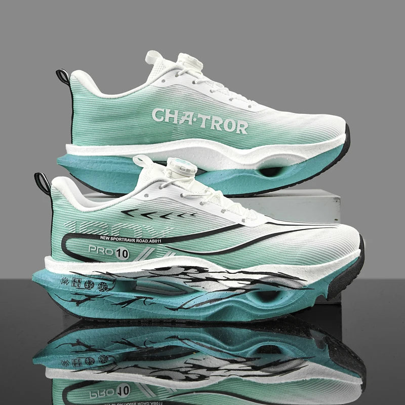 Men's Sports Shoes Carbon Plate Running Shoes Male Marathon Sneakers Racing Shock-absorbing Athletics Training Shoes for Women