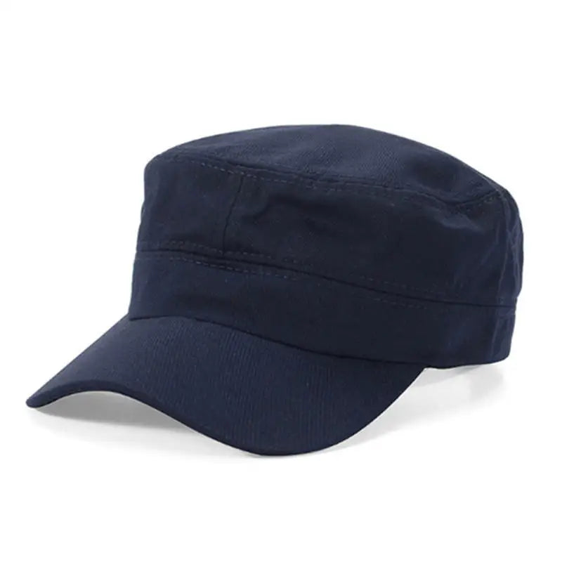 Hat Men's Flat Military Hat Is Simple And Versatile, Middle-Aged Hat Spring And Autumn Duck Tongue Casual Fashion New Style