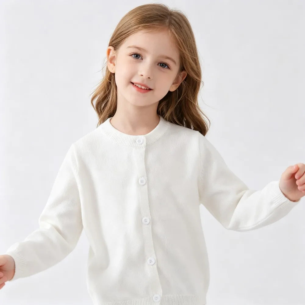 100% Cotton Boys Girls Sweaters Cardigans Kids Toddler Baby 1 2 3 4 5 6 7 8 9 Years Buttons Knitwear Spring Autumn Knitting Tops