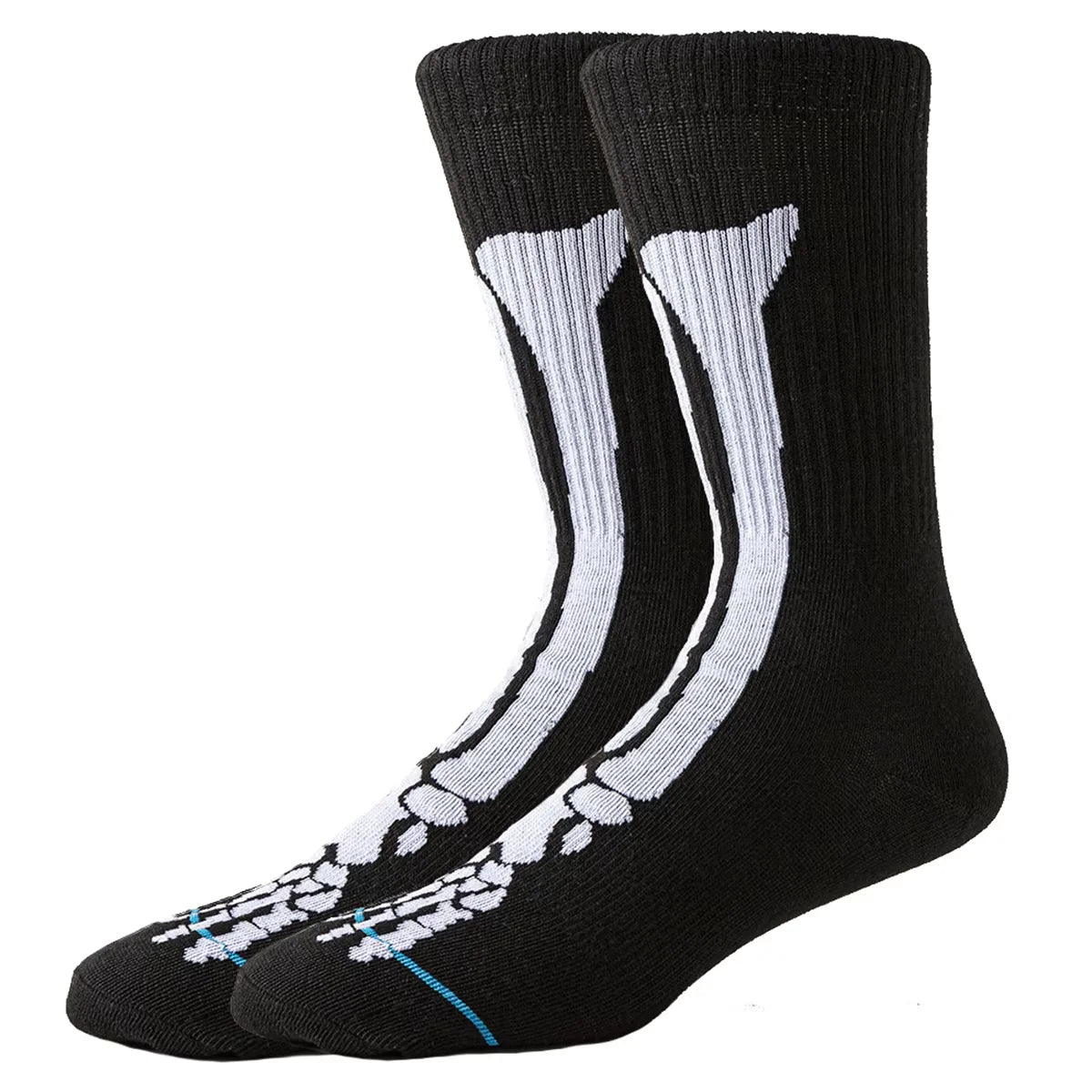 Men Women Skull Tube Socks Happy Socks Street Fashion Designer Hip Hop Funny Novelty Dress Socks Warm Comfort Winter Casual Wear