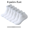 6 Pairs/Lot Men Running Socks Mesh Breathable Thin Sports Socks Men Basketball Socks Sweat Deodorant Hiking Cycling Socks