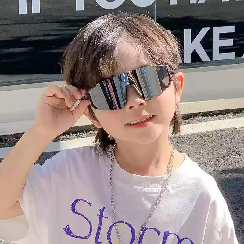 Cycling Sunglasses For Children Boys Girls Eyewear Fashion Windproof Outdoor Sports MTB Riding UV400 Goggles