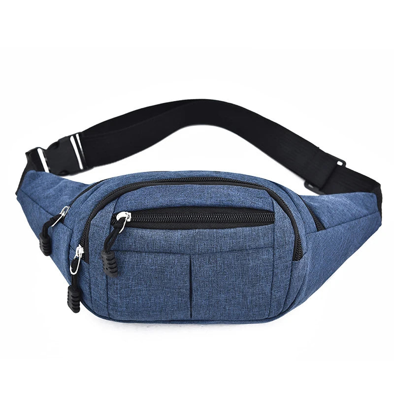 Men's Waist Pack Nylon Sport Fanny Bags Boy Drop Leg Bags Hip Bum Belt Bag Travel Riding Motorcycle Crossbody Purse Pouch