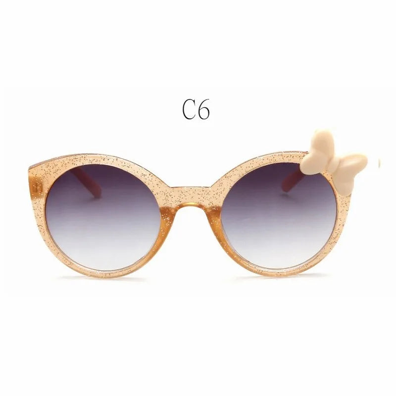 Kids Bowknot Sunglasses UV400 Sun Glasses Fashion Eyewear for Boys & Girls Children's Sunglasses 3-12 Years Old