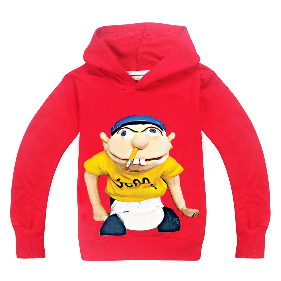 2-16Y Newest Funny JEFFY Youth Kids Cartoon Hoodies Fall/winter Boys Hoody Fashion Outwear Girls Sweatshirt Children Casual Coat