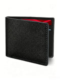 Slim Wallet for Men, Front Pocket Bifold Credit Card Holder, Scratch-Resistant PU Leather with Card Slots & ID Window