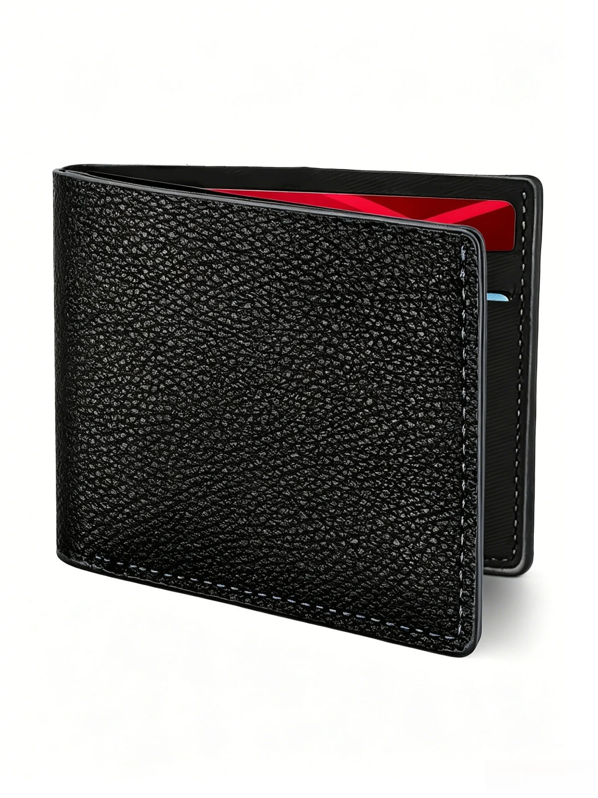 Slim Wallet for Men, Front Pocket Bifold Credit Card Holder, Scratch-Resistant PU Leather with Card Slots & ID Window
