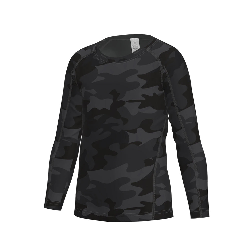 Boys Compression Shirts Long Sleeve Football Undershirt for Kid Quick Dry Athletic Baseball Youth T-Shirt Base Layer