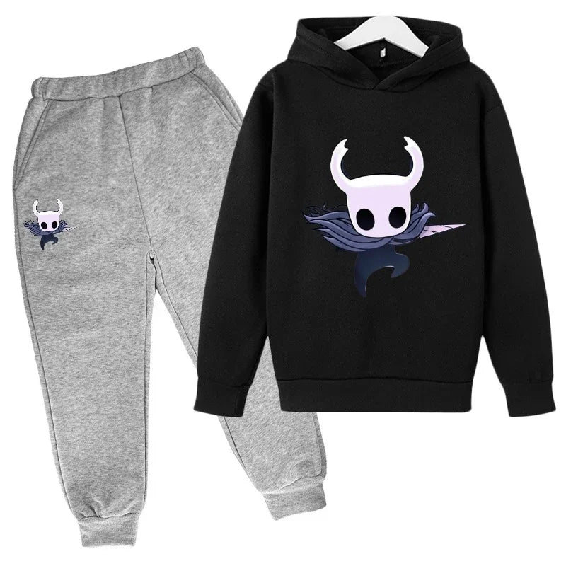 children Fashion New Popular Hot game Hollow Knight kids Hoodies  Personality Anime Hoodie Harajuku Sweatshirts boy hoodie sets