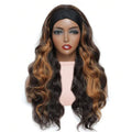 Synthetic Hair Body Wave Headband Wig Women WineRed Black Blonde Wigs For Women Natural Woman Wigs Daily Party Women's Wigs